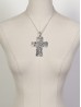 Chain Necklace W/ Cross and heart